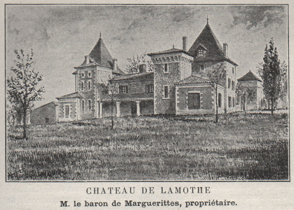 CANTON DE BRANNE. ESPIET, CAMIAC. Chateau de Lamothe. Marguerittes. SMALL 1908